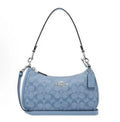 NWT Coach CH139 Teri Shoulder Bag Signature Chambray outlet New Free Shipping