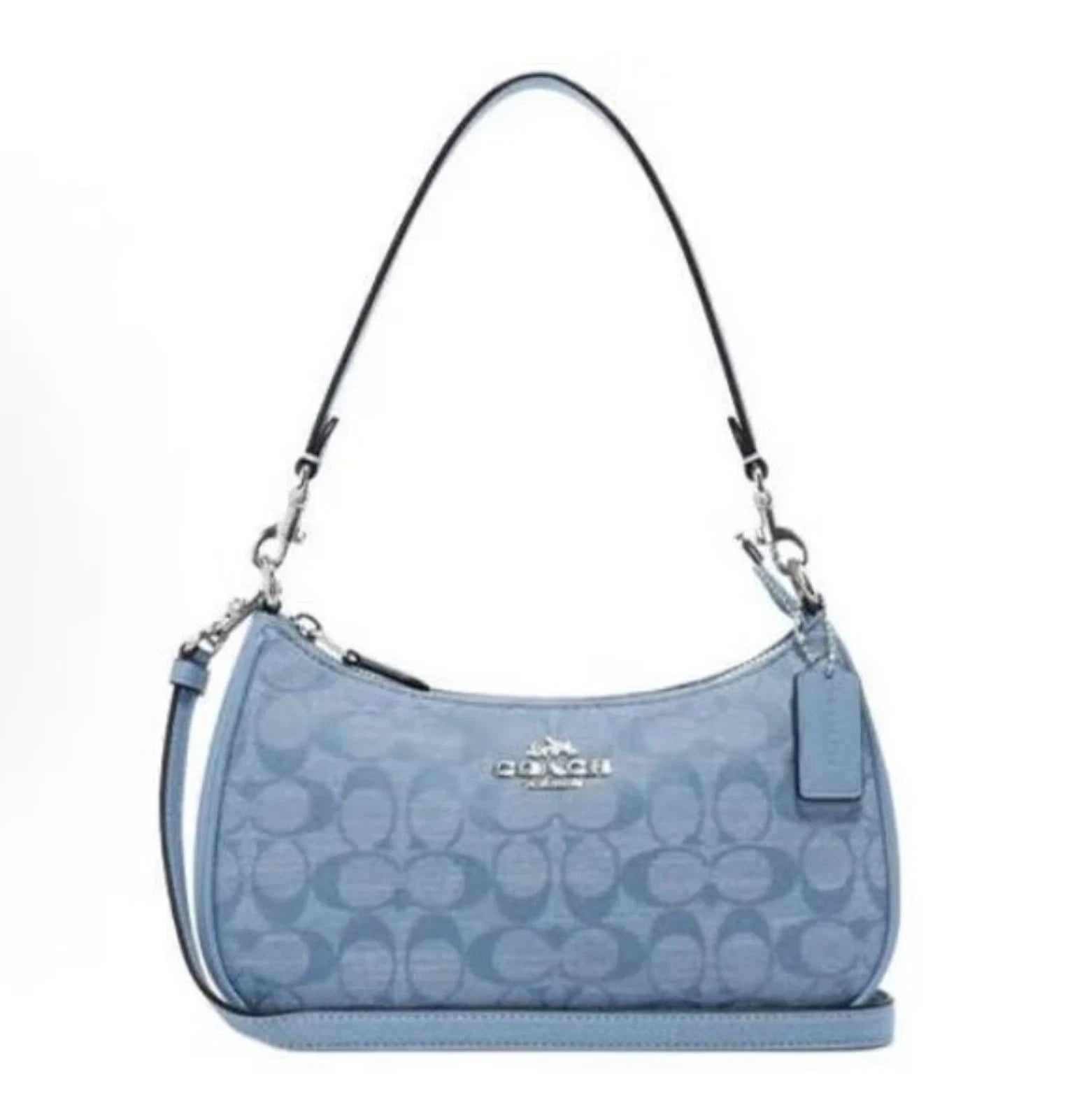 NWT Coach CH139 Teri Shoulder Bag Signature Chambray outlet New Free Shipping