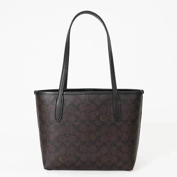 COACH Small City Tote Bag In Signature Canvas CU759 Outlet NEW